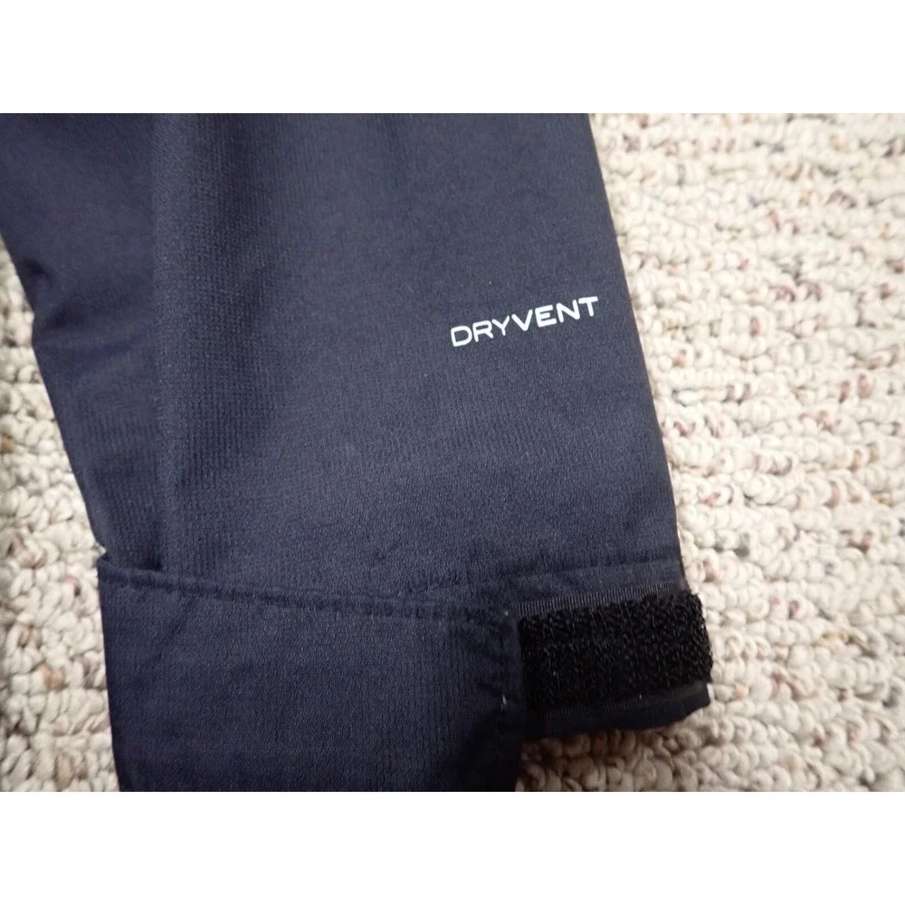 The North Face Rain Jacket Girls 7/8 Navy Grey Good Packable Waterproof DryVent